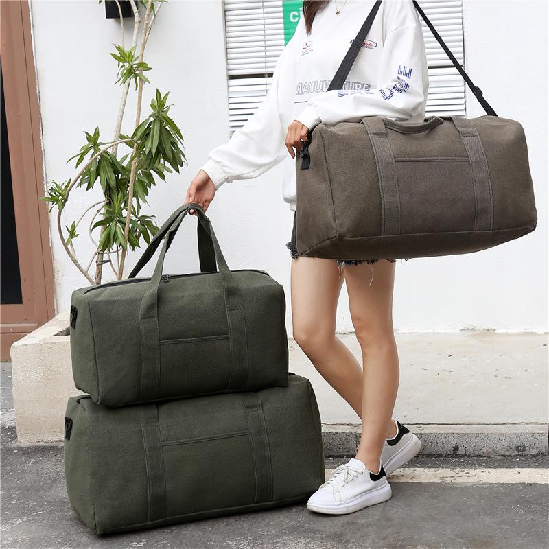 Große Reisetasche aus Canvas für Herren mit viel Stauraum