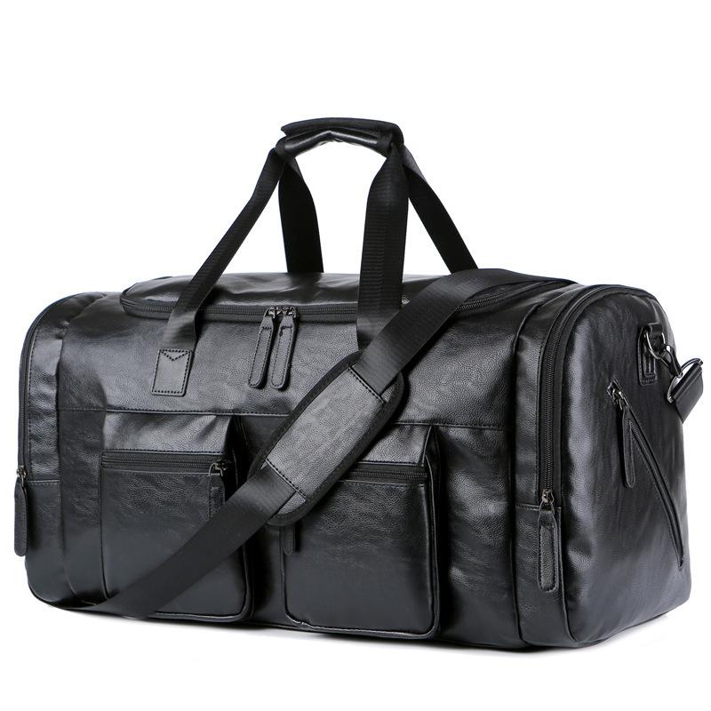 Übergroße Reisetasche aus Leder für Herren mit Business-Optik